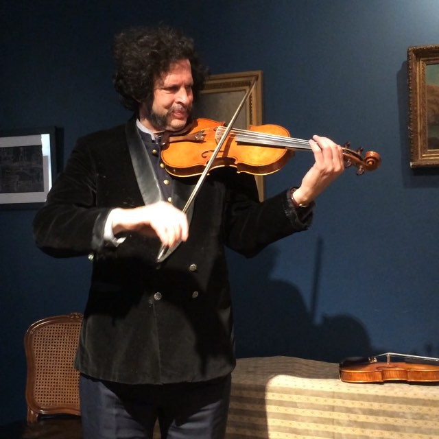 Video of Gregory Singer playing Helena.
This morning I met with Gregory Singer of Gregory Singer Fine Violins, http://www.singerviolins.com/. I had made an appointment through his shop manager Yoshiko Kamiya who I met a Riverside Orchestra rehearsal.
Gregory was most gracious, giving me over an hourof his precious time. He played Violins Helena and George alternating between his Italian violin. And a real treat of hearing him alternate playing between my violins, a Maggini, and a Filius Andreae (I might as well be compared with and target the best:-)).
To briefly summarize Gregory’s assesment of Helena and George, “These are professional violins”. During the hour Gregory and Yoshiko examined the workmanship, the varnish, and of course the tone. Gregory really liked the tonal quality of both violins.
Today I’m a very happy violin maker