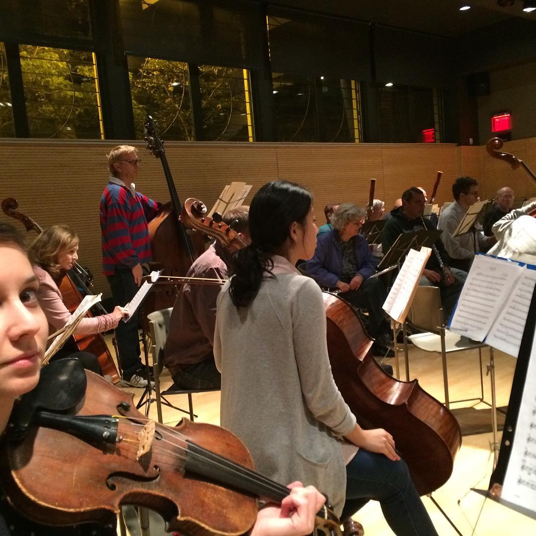 Rehearsal with the Riverside Orchestra. Upcoming concert–Nov 6th, 7:30 pm– BEETHOVEN, SCHUBERT, REINECKE & MOZART

St. Paul & St. Andrew United Methodist Church UWS NYC
